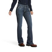 Ariat Women's FR Stretch DuraLight Ella Jean in Azurite